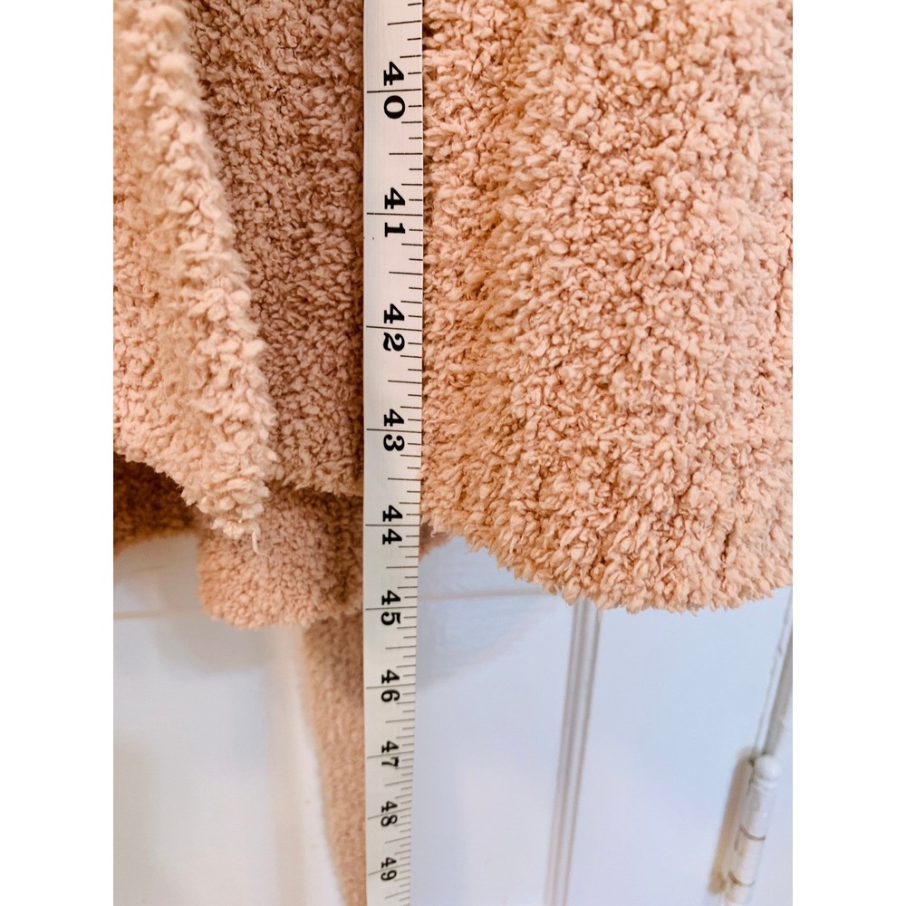 Pottery‎ Barn Teddy Bear Cozy Ribbed Robe Blush Pink Plush Shawl Collar / Medium - Picture 13 of 13